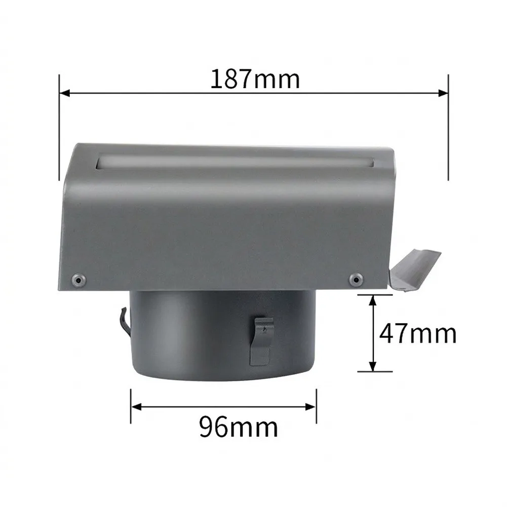Kitchen Ventilation Cover Stainless Steel Vent Cover For Harsh Weather Conditions Rustproof Construction Wide Opening Airflow