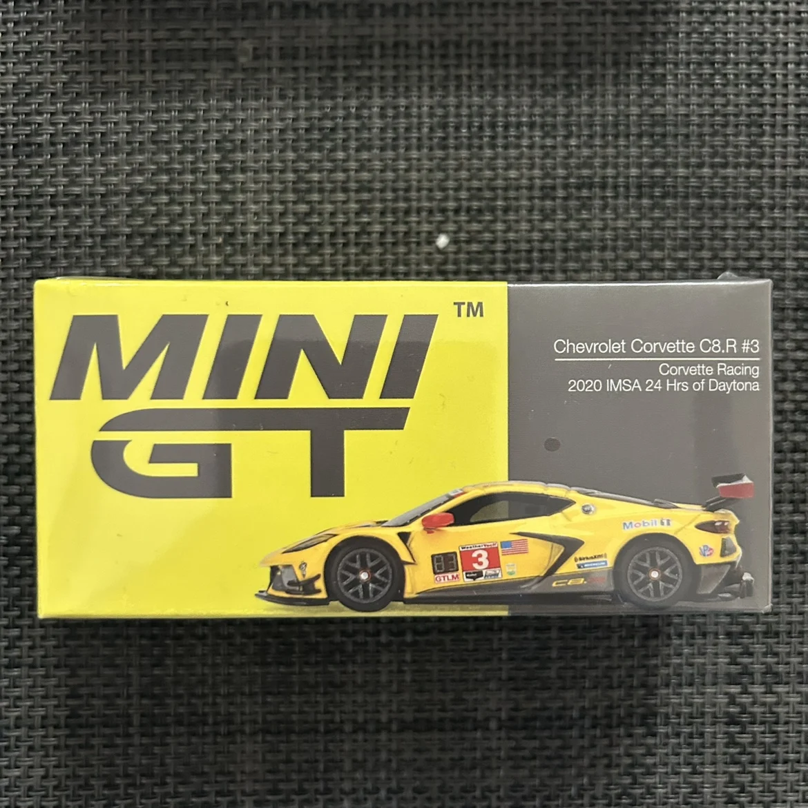 Tsm-ミニガーディーキャスト合金カーモデル,migt-die-cast,1:64 #253 cette c8.r no3 2021,imsa24時間,tongla,winner,ディスプレイギフト