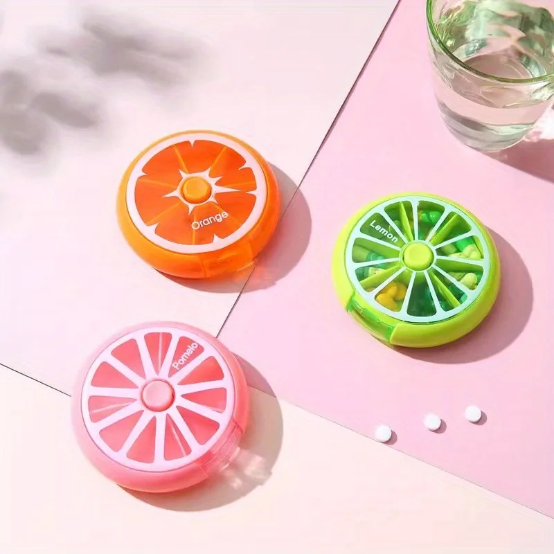 1pc 7 Compartments for Medicines and Vitamins, Suitable To Put in A Pocket or Purse, Safe Storage of Daily Doses