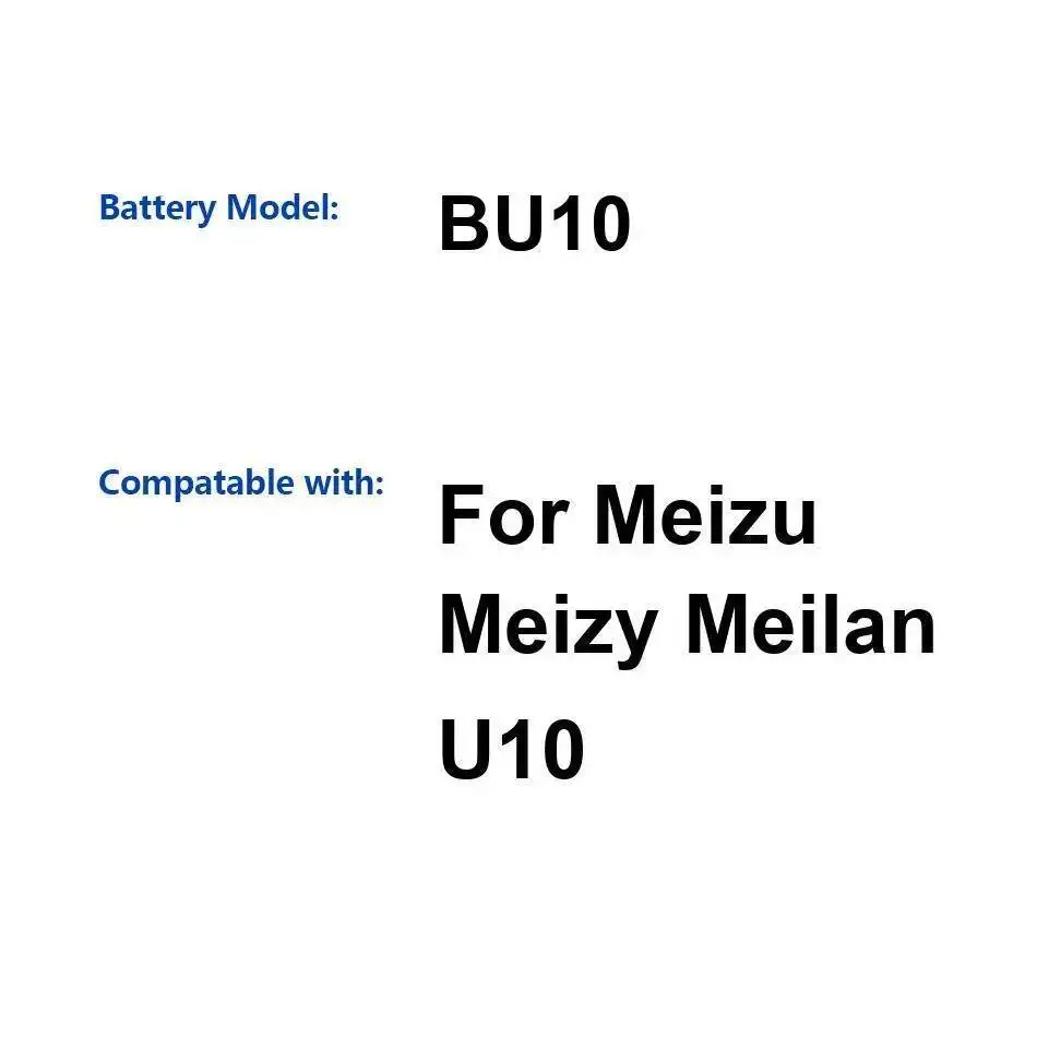 

BU10 2760 мАч для Meizu Meilan U10 аккумулятор мобильного телефона высокоэффективный легкий вес