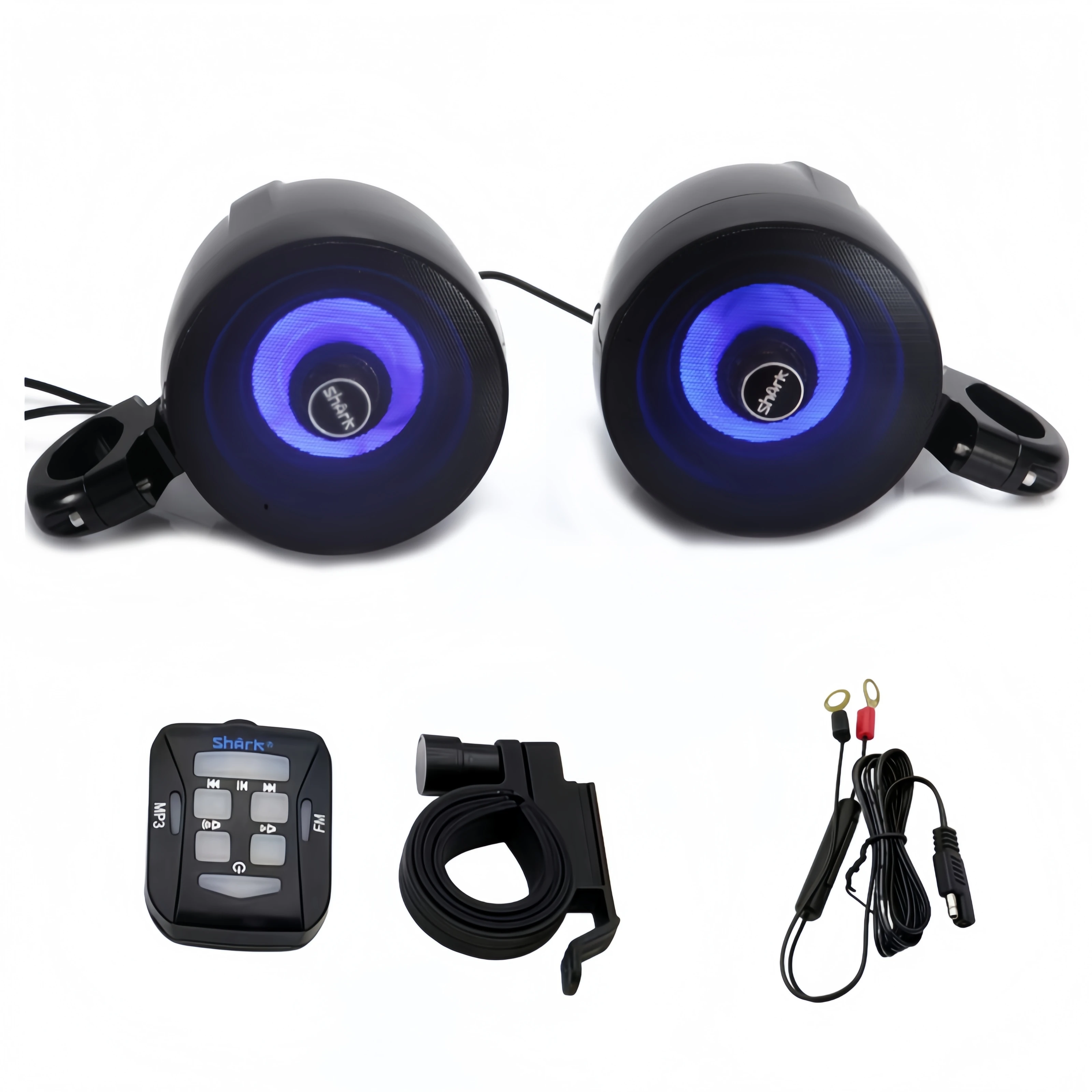 Portable Waterproof Marine MP3 Player 12V Bluetooth Audio Receiver USB for Boat UTV ATV Motorcycle