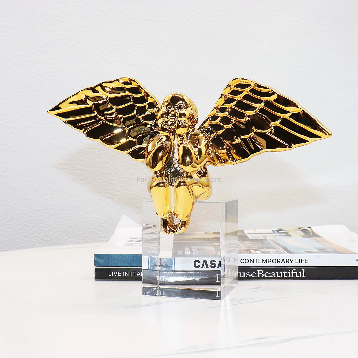 

Creative Resin Crystal Angel Decoration Bedroom Study Living Room Desktop Soft Decoration