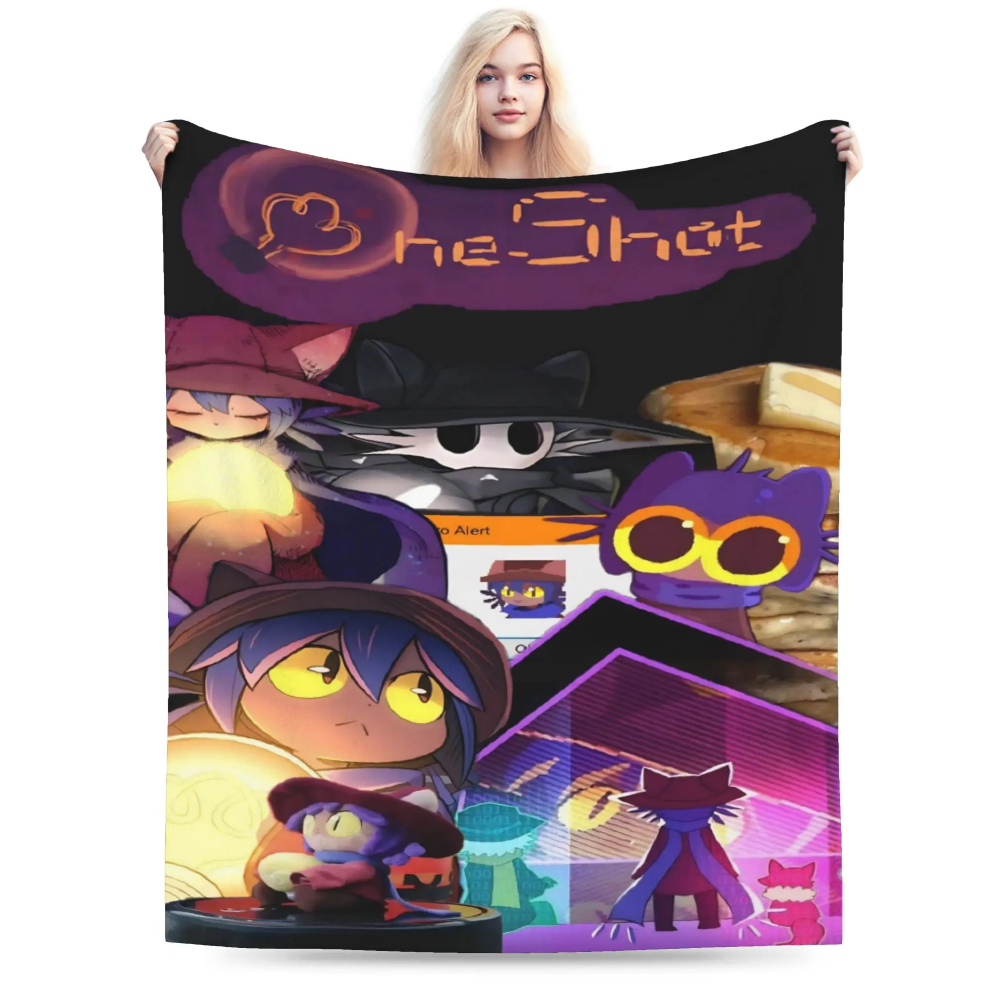 OneShots Niko Throw Blanket for Couch  Soft Cozy Plush Blanket 50x60 Inch Multiple Sizes Bedspread for All Seasons