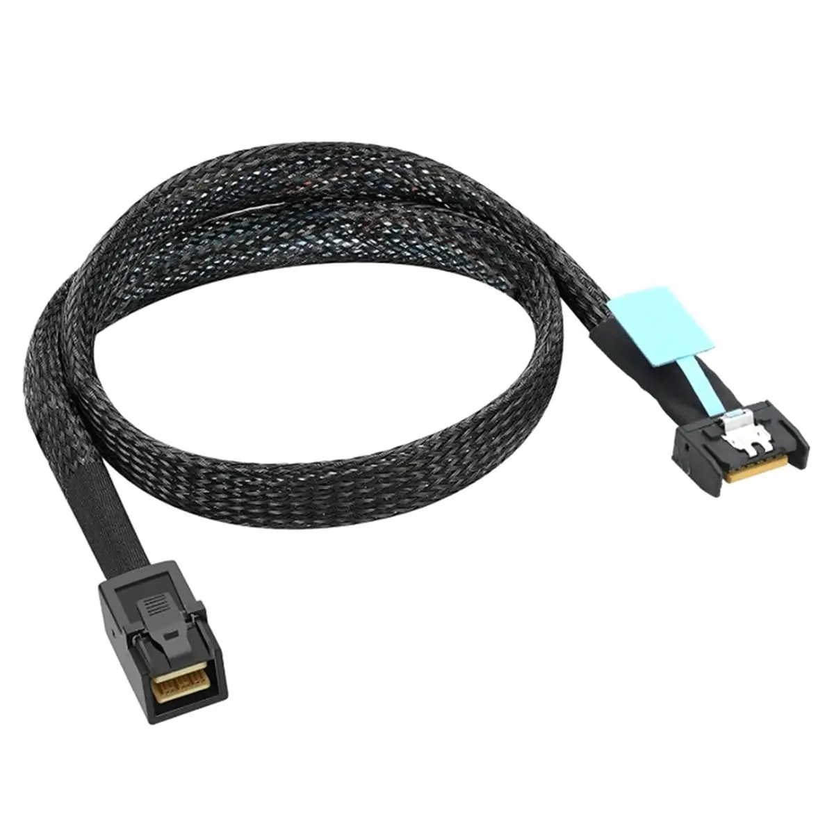 1M PCIE MCIO Slimline SFF-8654 4I to Oculink SFF-8611 4I PCI-Express 4.0 Gen5 for Server Adapter Cable Data Transfer