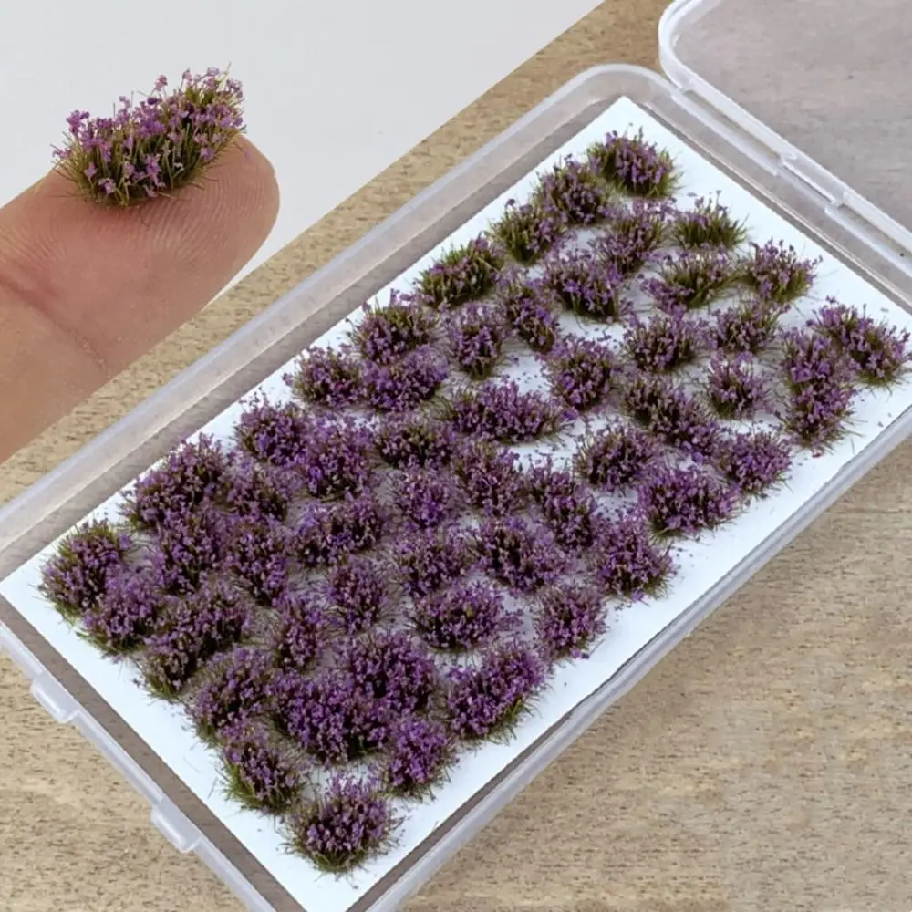 Simulazione Grappolo di fiori in miniatura Materiali per piante da costruzione fai-da-te Modello di erba di fiori Modello che fa modello di fiore statico artificiale