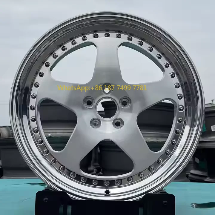 

18-22 Inch 2-piece Design 6061-T6 Forged Racing Car Wheels Custom 5x112 5x120 Polished Lip for .. S Class G Class