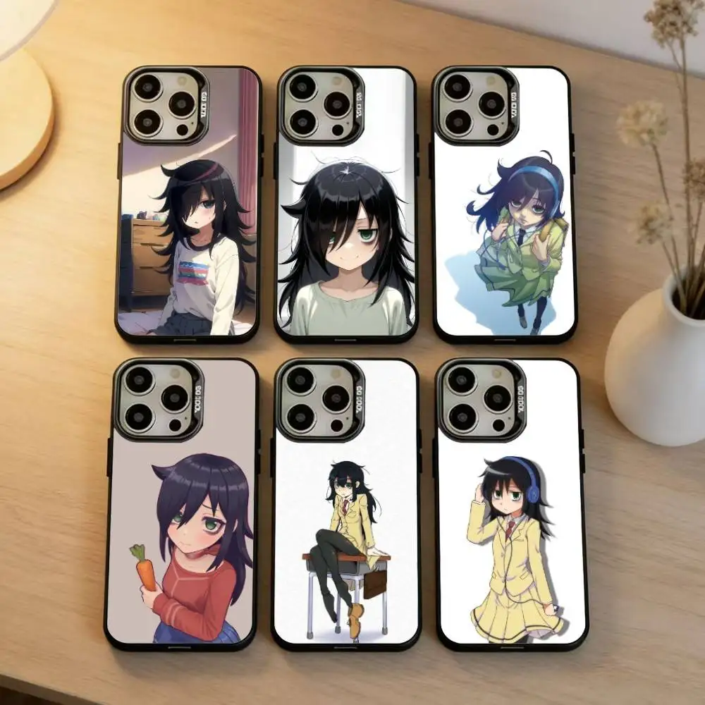 

Tomoko K-Kuroki W-WataMote Phone Case For iPhone 16,15,14,13,12,17,Pro,MAX Black Matte Shockproof Cover