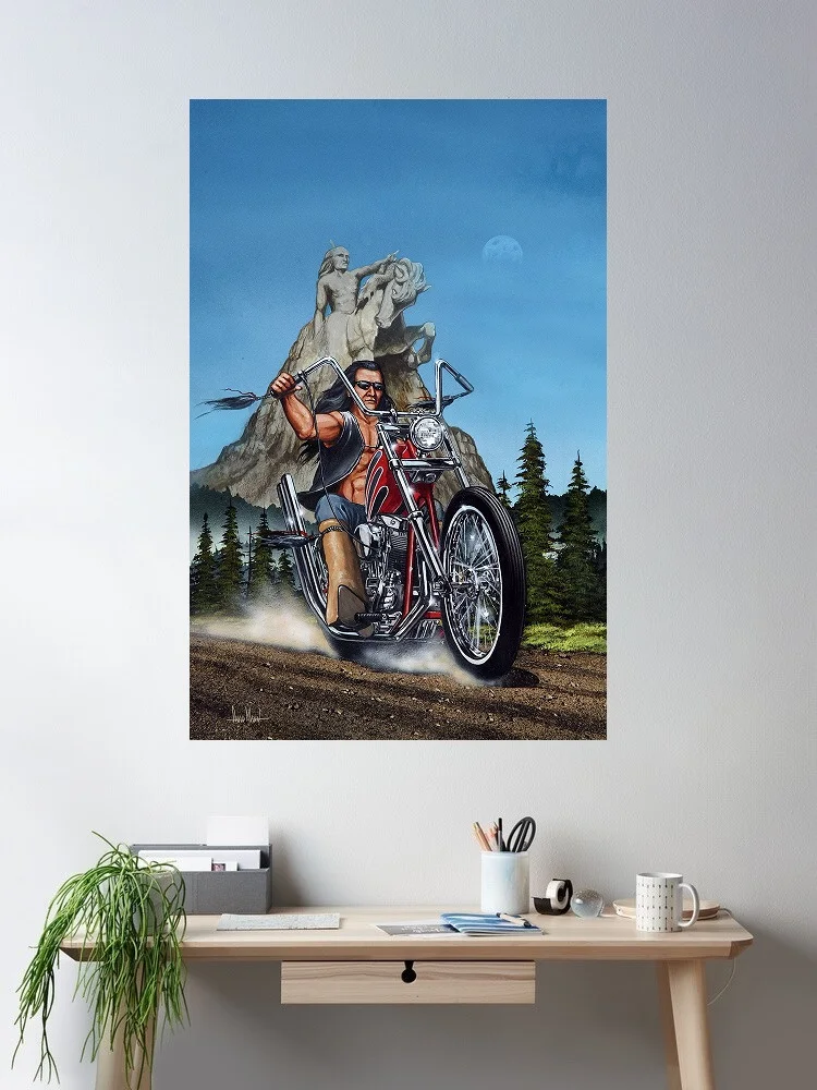 Ghost Rider David Mann, Print Art Canvas Poster- For Living Room Decoration - Home Wall Decor Picture