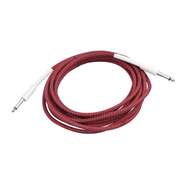 6.35mm Male to Male 1/4 inch Electric Guitar Cable Speaker Noise Reductions N0HC