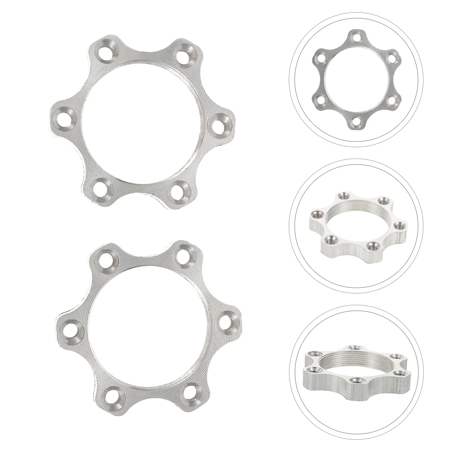 

Disc Brake Brakes Conversion Seats Silver Aluminum Alloy Practical Bike Hub Adapter