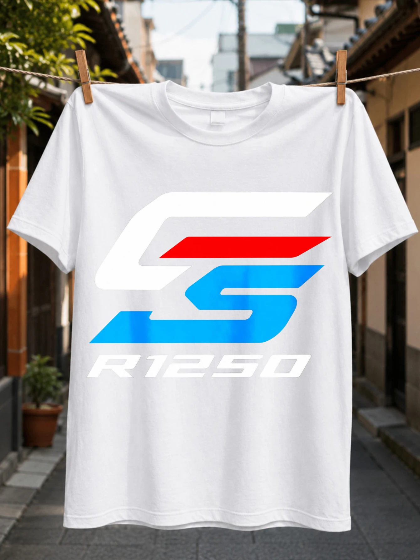 GS R1250 Large Angular Red and Blue Racing Clean Sporty Motorcycle Model Tribute Graphic Unisex All  Unisex All T-Shirt
