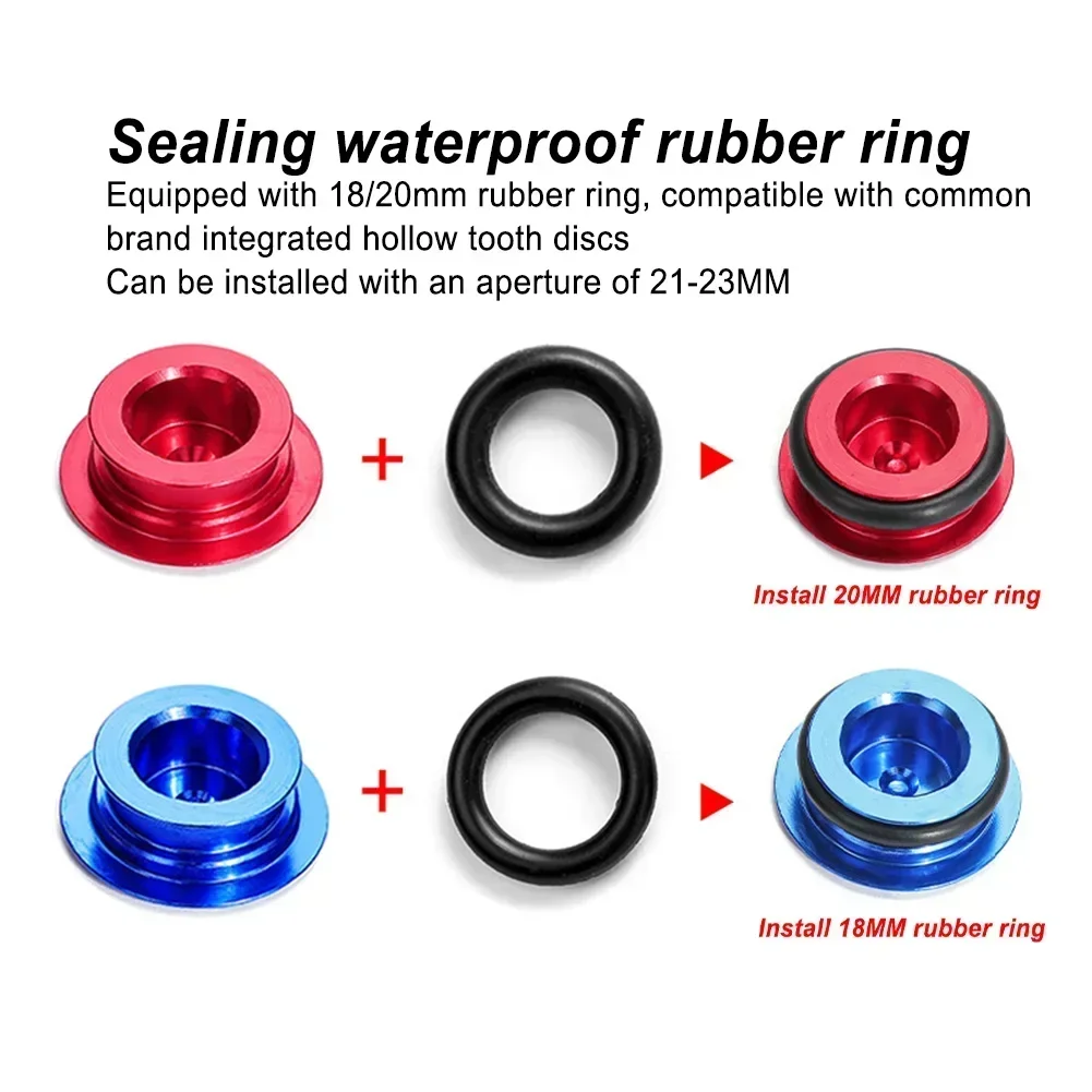 Bicycle Crank Arm Dust-proof Cover Hollow Integrated Tooth Plate Aluminum Alloy Crank Dust Cover Crankset Cap Bike Accessories