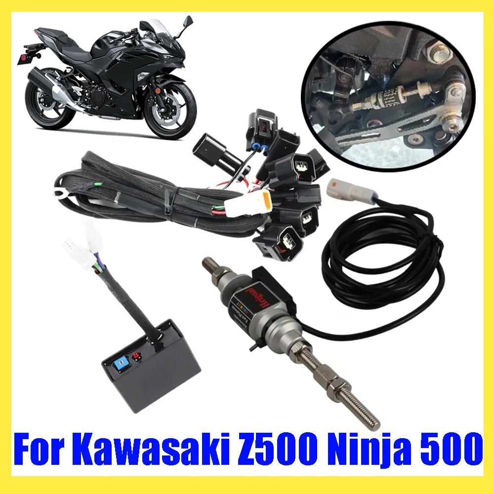 ملحقات الدراجات النارية نظام التحول السريع Quickshifter والعتاد شيفتر سريع طريقة واحدة لـ Kawasaki Z500 Z 500 Ninja500 Ninja 500
