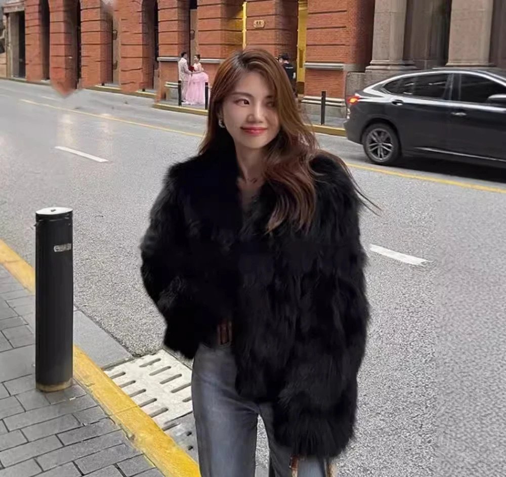 Women Faux Fur Coats Jackets Short Coat Thick Warm Y2k Streetwear Jacket Elegant Work Outerwear Casual Autumn Winter 2026