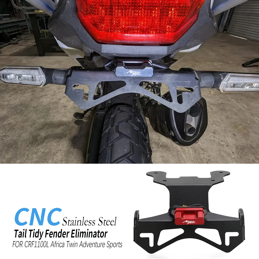 

For HONDA CRF1100L Africa Twin Adventure Sports 2020 - 2026 Tail Tidy Fender Eliminator License Plate Holder Africa Twin 1100