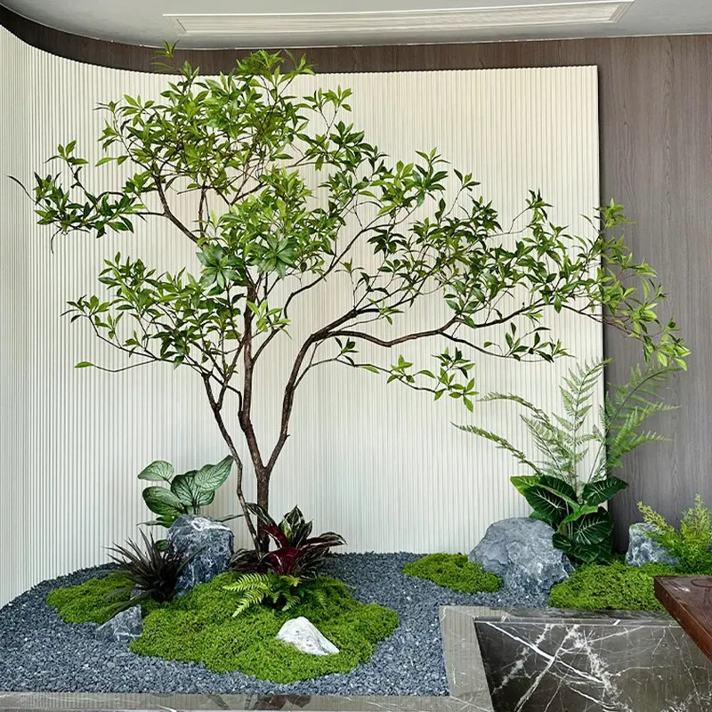 

Window landscaping plants Indoor bionic green plants Decorative trees Large fake trees