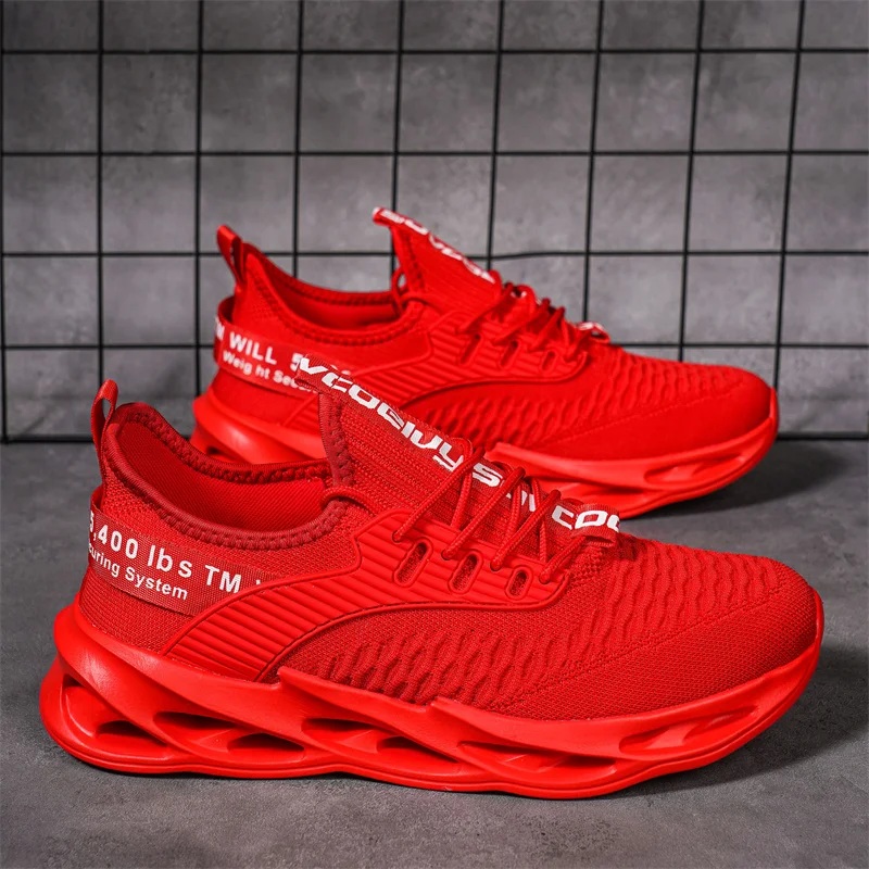 Fashion Green Men's Cheap Sneakers Summer Breathable Mesh Shoes Men Running Sneaker Outdoor Jogging Shoes Men Blade Trainers image 3