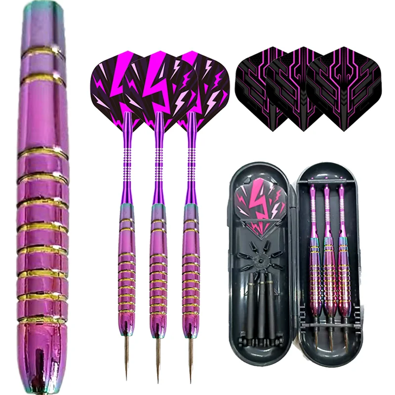 

Профессиональный набор дротиков, 24 г, металлический стальной наконечник, радужный ствол, набор дротиков с нейлоновым защитным валом + дополнительные 3 дротика