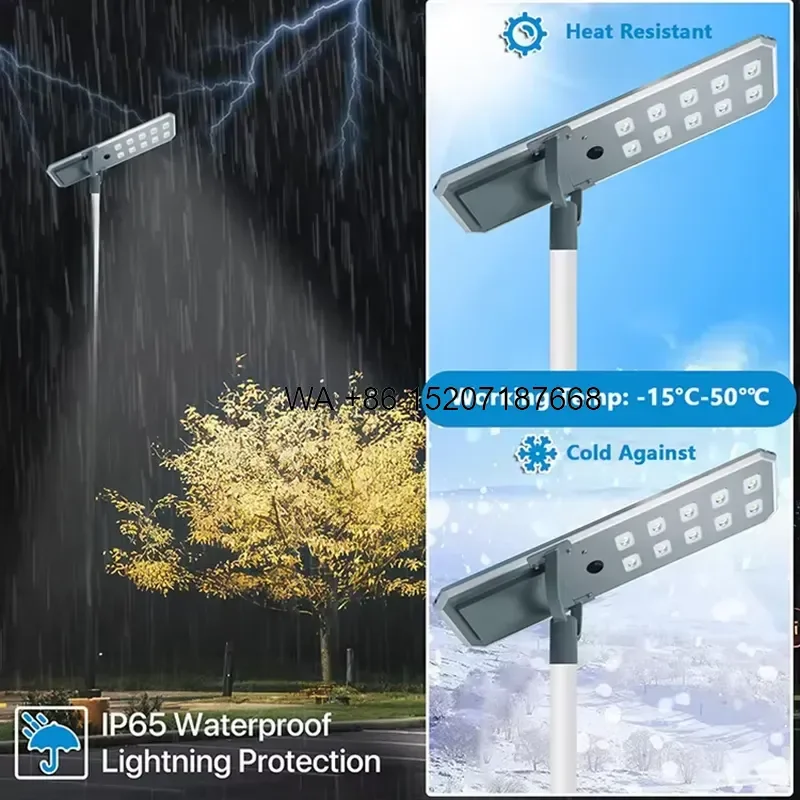 Wmwmnu for Hot Sale Outdoor Waterproof IP65 Aluminum 200w 240w 300w 400w 500w 600w 800w Project All in One Led Solar Street