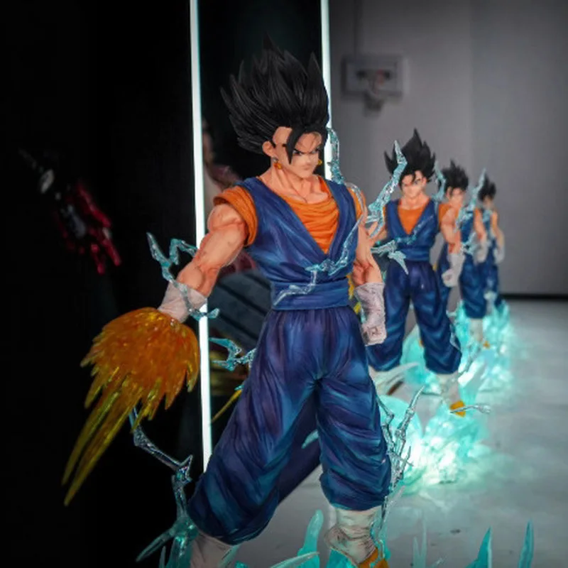 38 cm Jt Animatie Dragon Ball Quarrel Saiyan Becit Driekoppige Gesneden Pop Handgemaakt Model Multi-Form Grote Ornamenten Speelgoed Cadeau