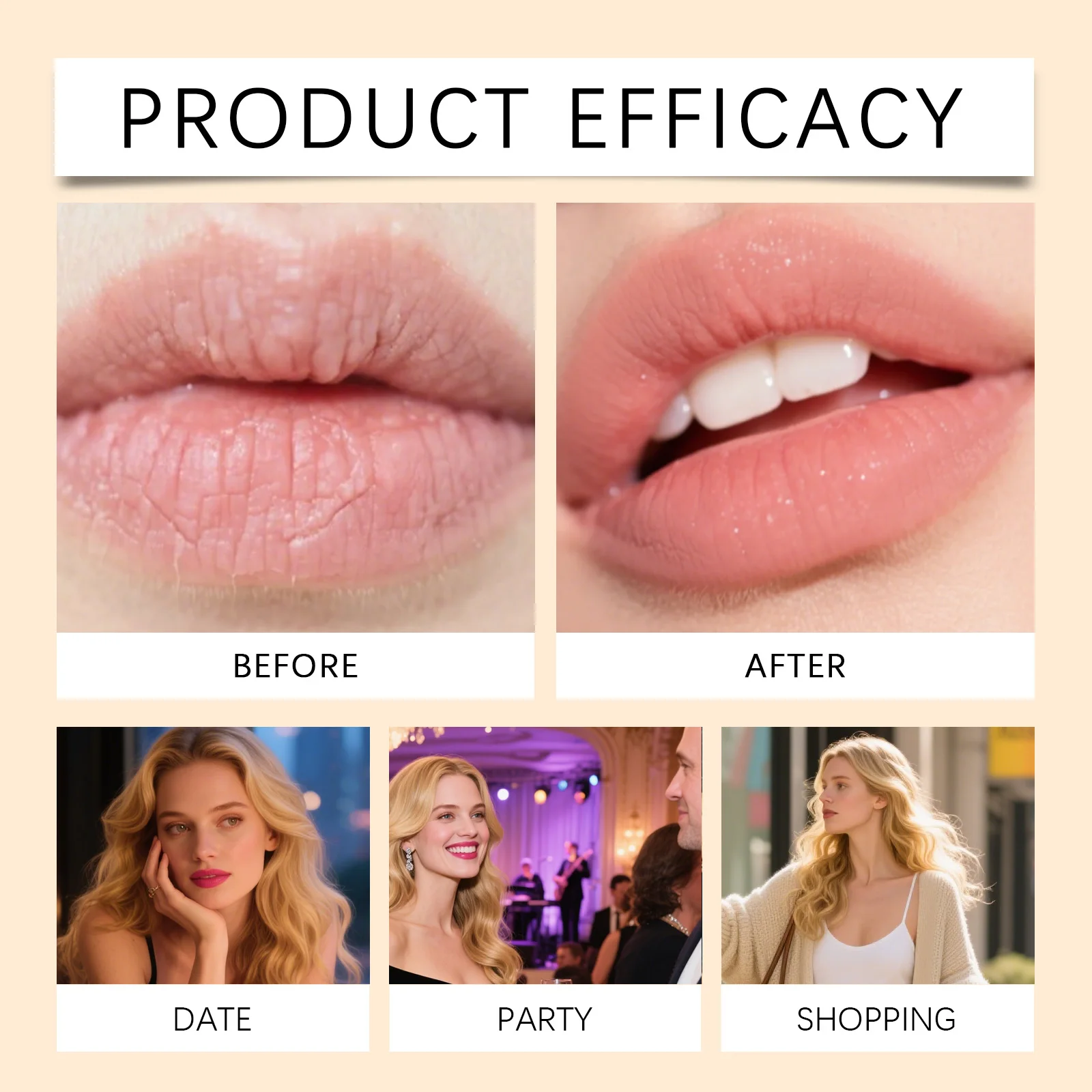 Collagen Plumping Lip Mask,10x Collagen Plumping&Elasticity,Jojoba Seed Oil Deep Nourishment,Vitamin E Anti Aging&Smoothing,Overnight Intense Repai& Lip Primer & Smoothing,Non Sticky Jelly Texture,60g Super Value Size