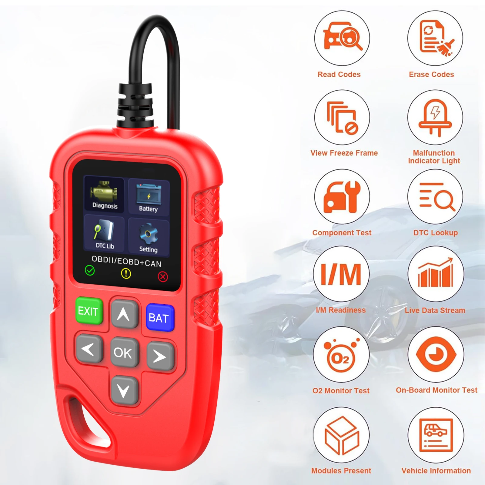 Eobd/Obdii OBD2 Sca…