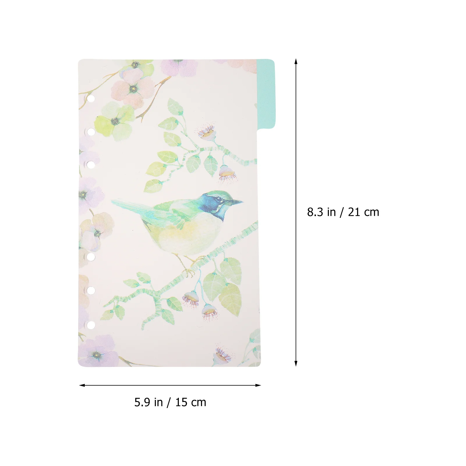 Pocket Slip Indexverdelers Gekleurde sorteerlabels Plastic tabbladen Geclassificeerd A5-map