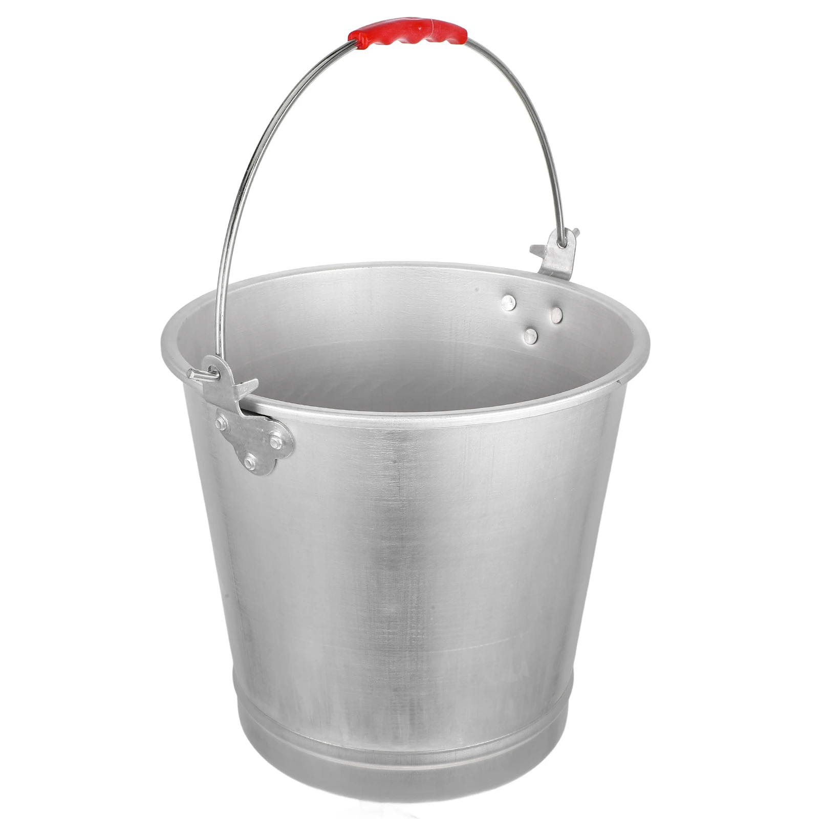 

1pc Retro Aluminum Heavy Duty Metal Storage With Handle Portable Bucket For Milk Water Storage Large Capacity Sturdy Bucket Home