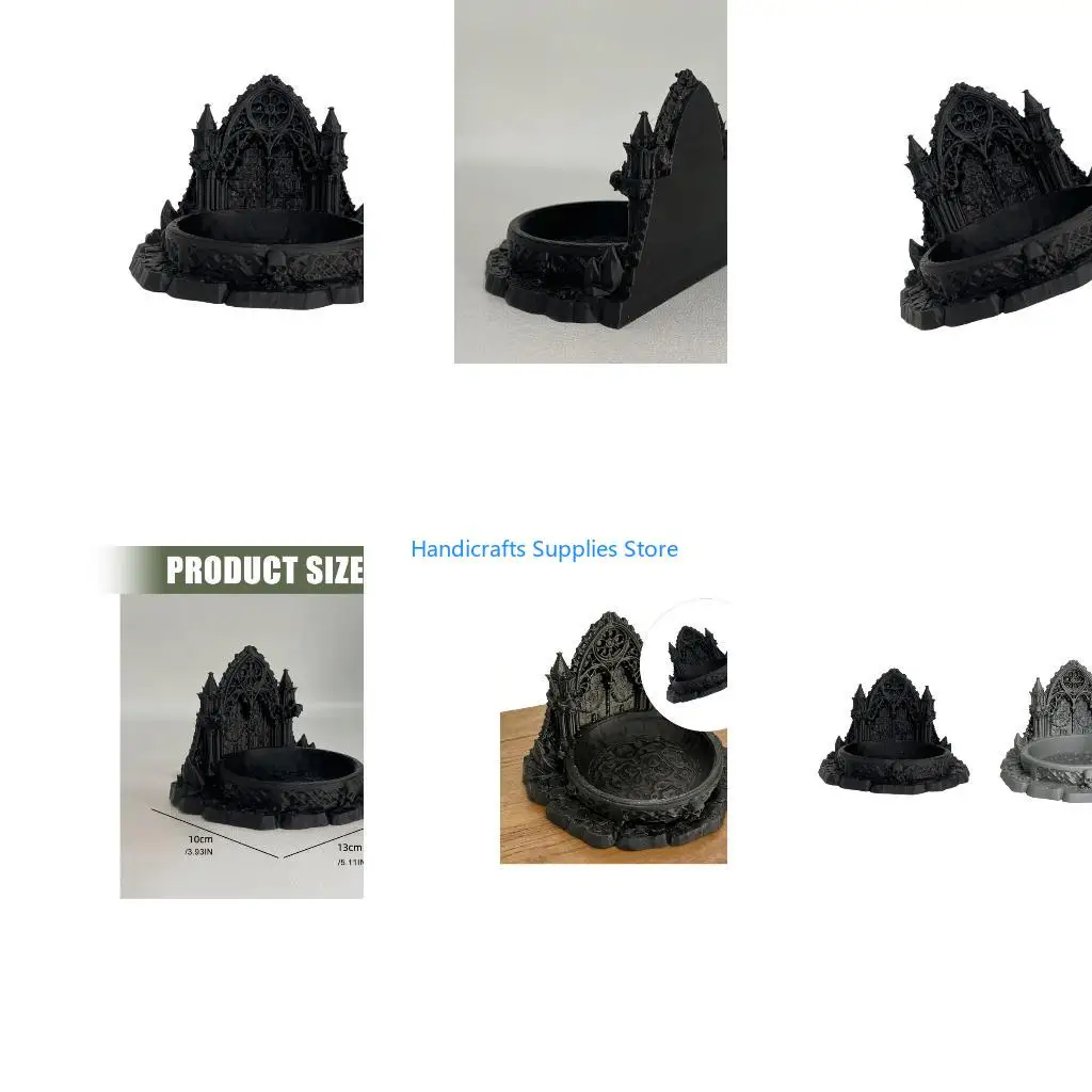 R1WA Gothic Castles Tray Jewelry Organizers,Decorative Tray Rings Holder Trinket Dish