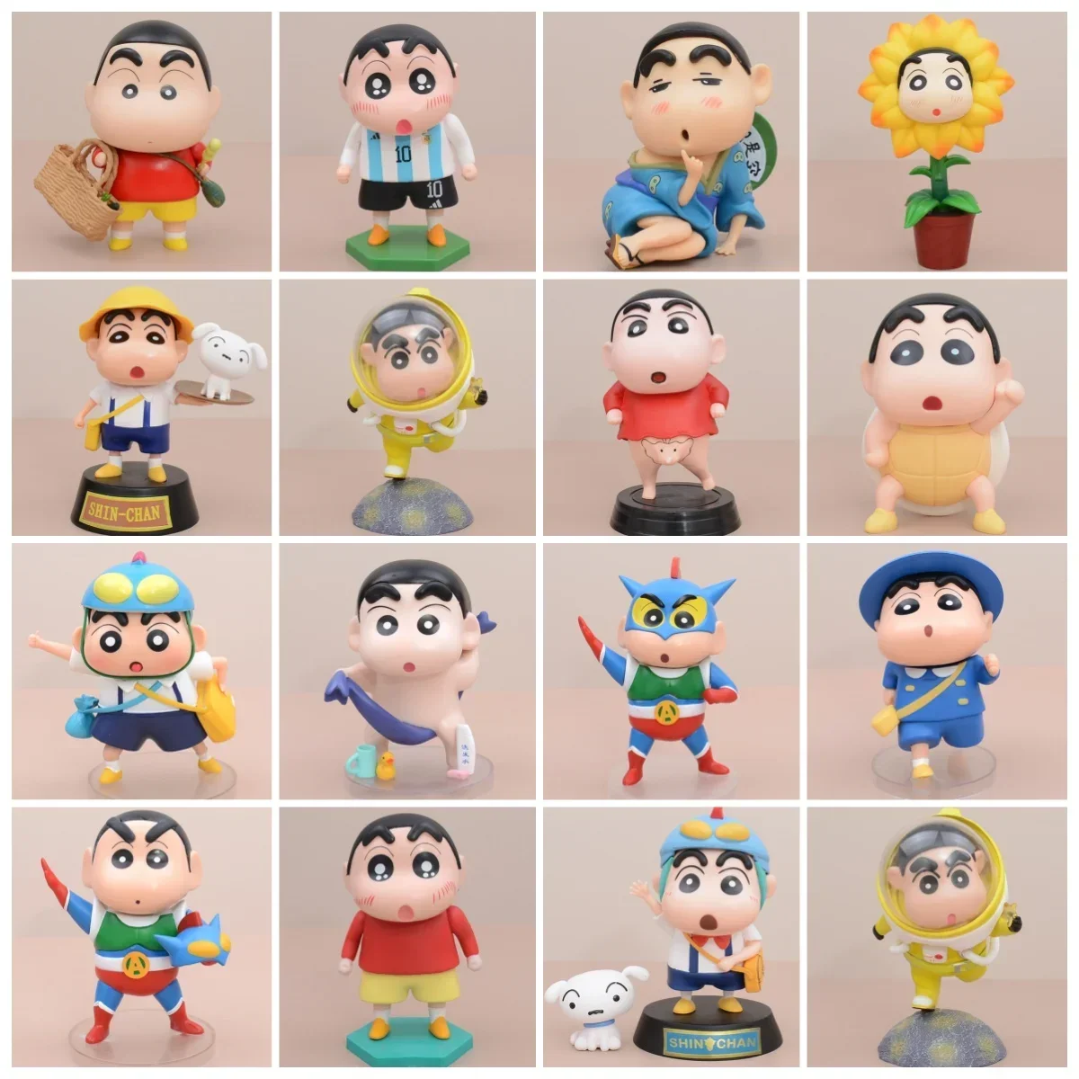 Crayon Shin-chan Cos Jigong School Wealth God Buddha Xiaoxin Handmade Model Decoration Cute Toy Gifts