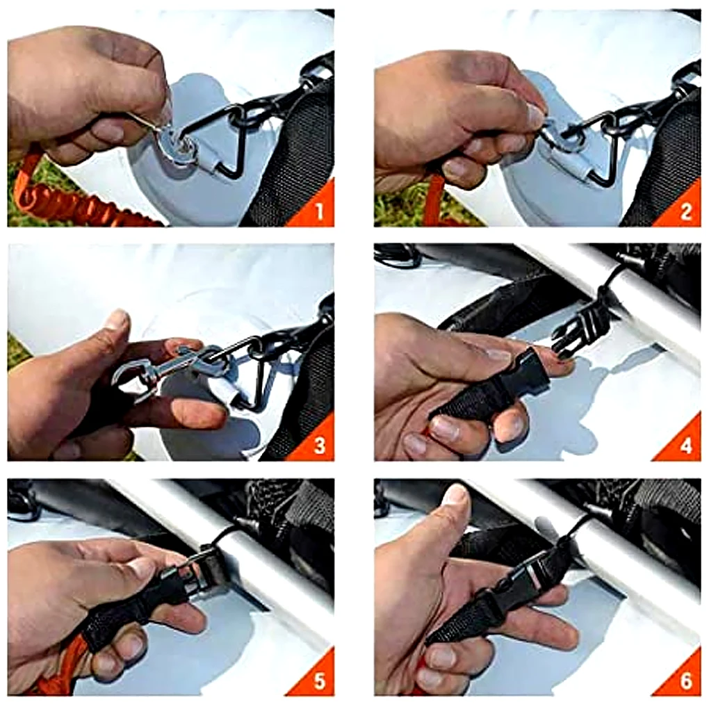 2 조각 카약 패들 가죽 끈 낚시 보트 스트랩 로프 훈련 장비 레드