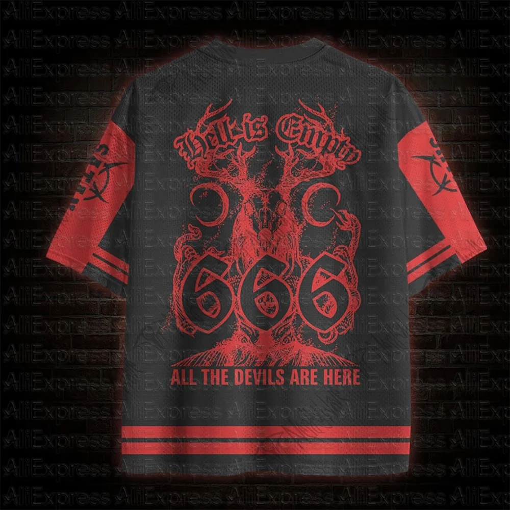 2026 New Movie Sports Fashion Adult and Children's Short Sleeve V-neck Street Eye Clothing Gothic Style Horror Fans Gift