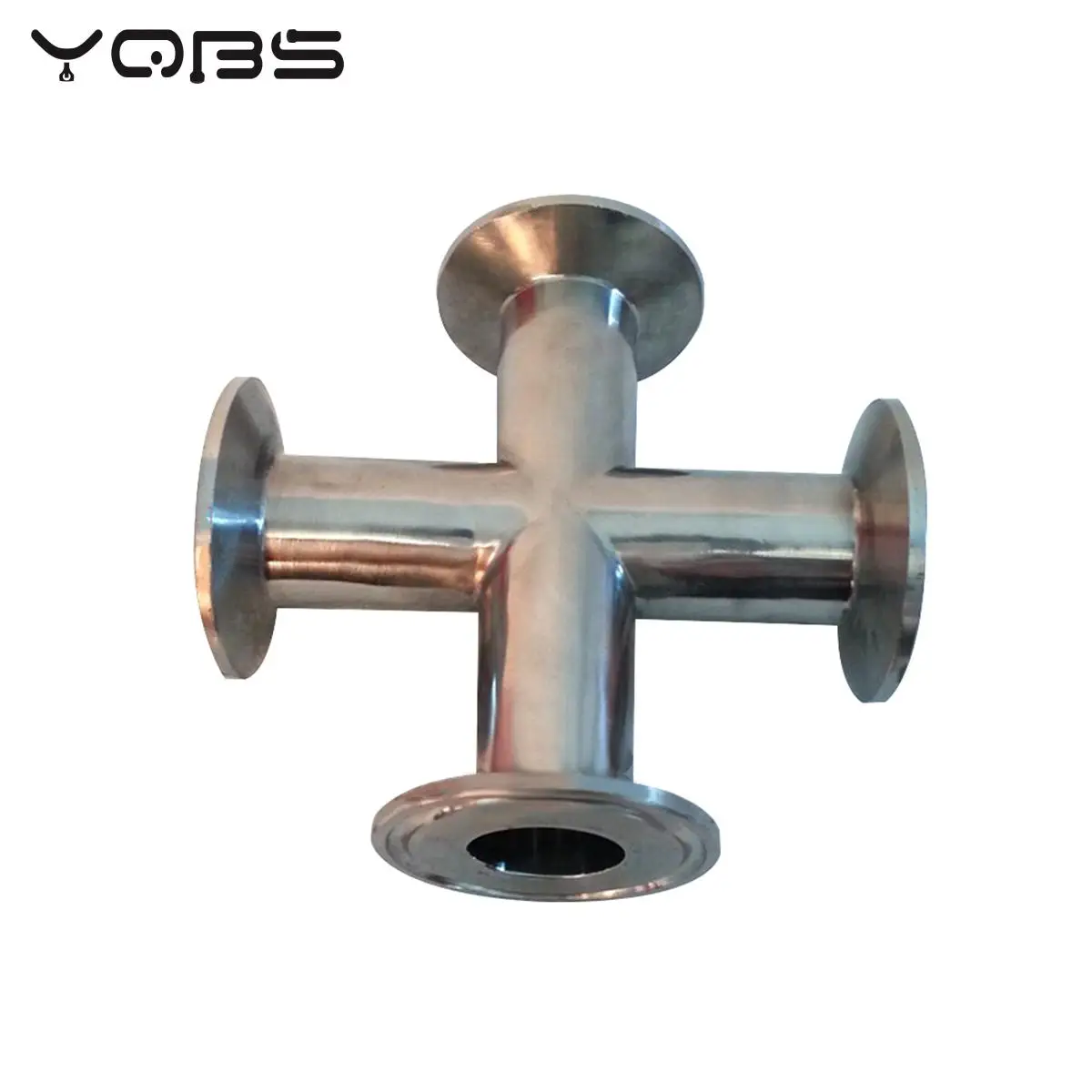 YQBS Sanitary Tri Clamp 4 Way Cross Stainless steel  304