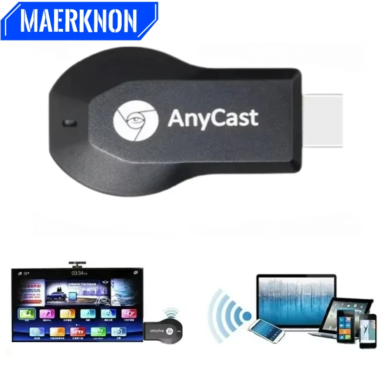 Receptor Dongle de TV con pantalla WiFi inalámbrica 4K M2 Plus, 1080P, compatible con HDMI, para DLNA Airplay Miracast, AnyCast, IOS
