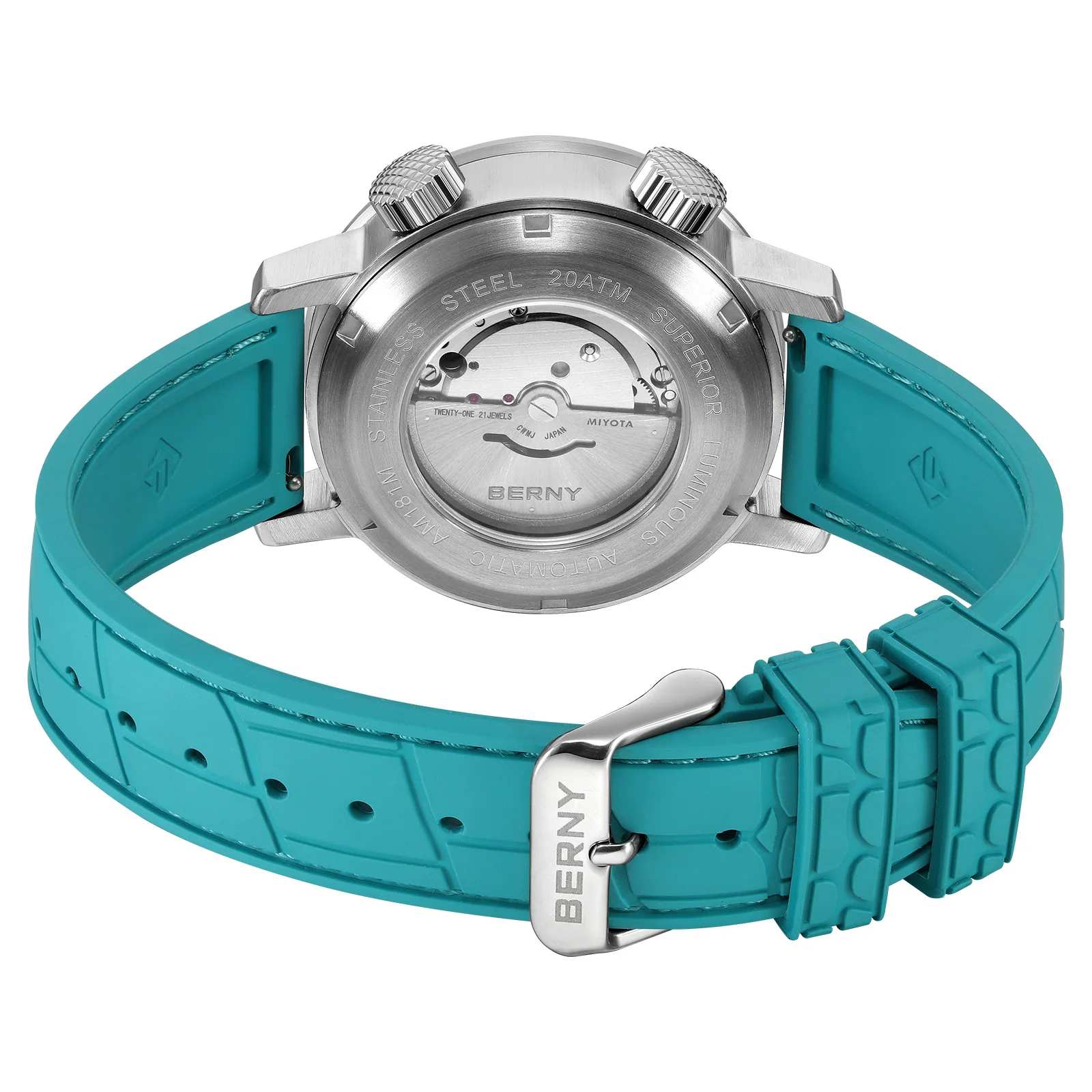 BERNY Watch Stainless steel strap for AM181M/AM181MS replace - Image 2