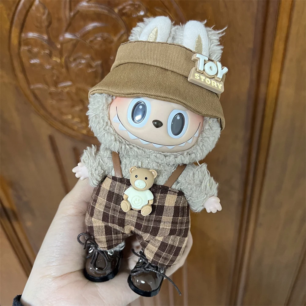 جديد صغير أفخم ل Labubu دمية الملابس مجموعة اكسسوارات 15-17 سنتيمتر دمية DIY بها بنفسك الملابس والاكسسوارات الهدايا