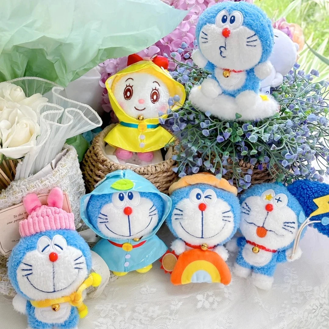 

Новинка 2026 года, плюшевая серия Ldcx Doraemon Weather, плюшевая слепая коробка, милый кот Dingdang, плюшевая кукла, сумка, украшение, подвеска, брелок, кукла