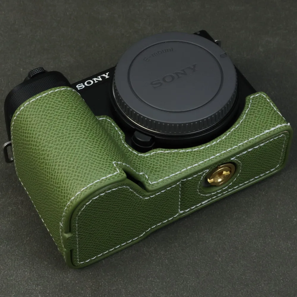 

Кожаный защитный чехол для камеры Sony ZV-E10 ii VLOG, защита от падения, пылезащитное основание, крепление ZVE10L, противоскользящая ручка, чехол из полиуретана