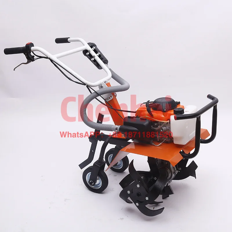 Small two-stroke tiller Handheld micro-tillage plow Four-stroke rotary tiller Ditcher cultivators