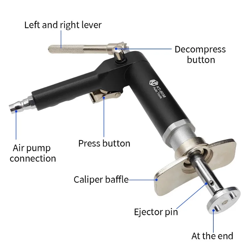Pneumatic Brake Sub-pump Piston Return Adjustment Rust-proof Ratchet Replacement Brake Pad Disassembly and Assembly Reset Tool