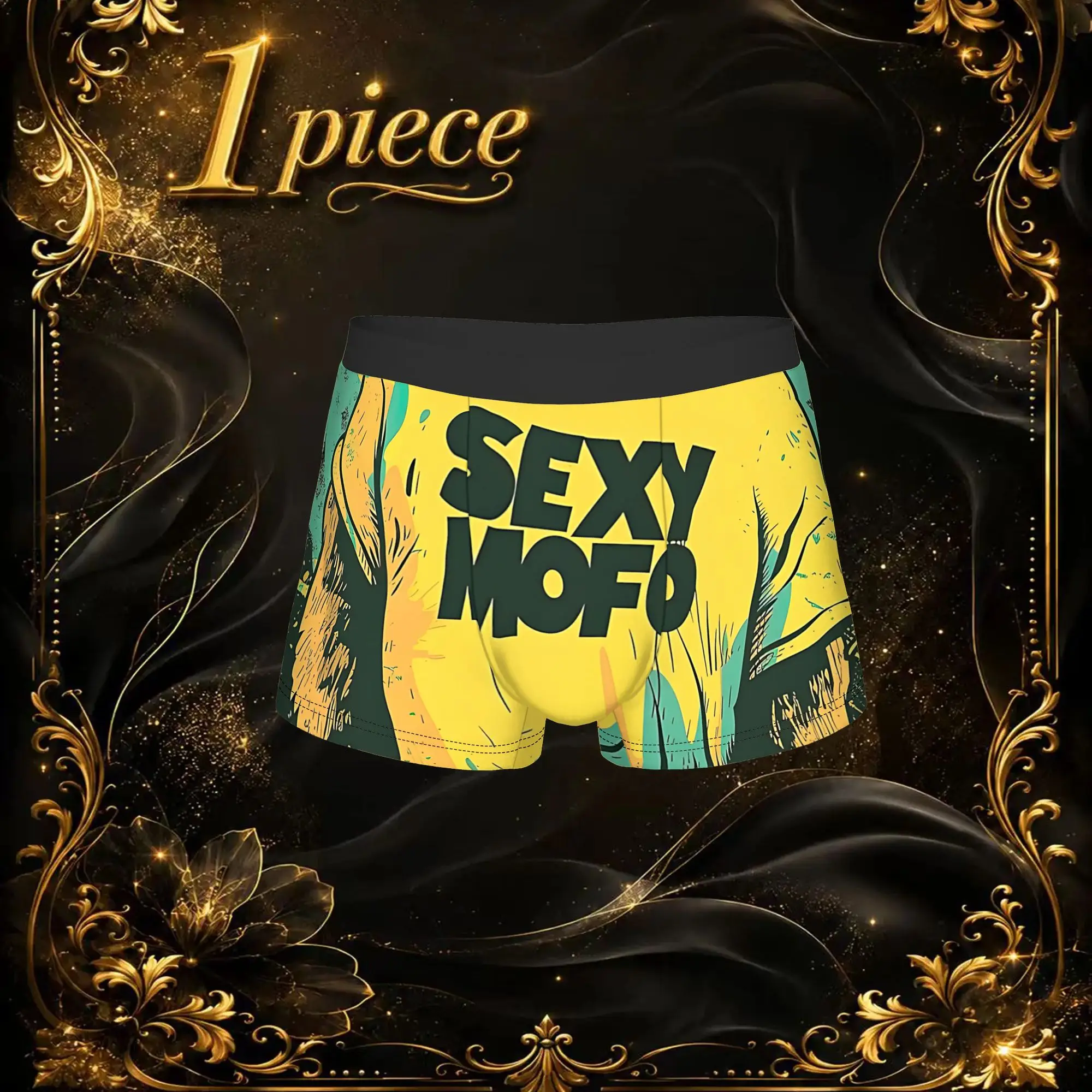 1pc Retro Muscular Man Character Print Underpants Breathbale Panties Men Underwear Comfortable Shorts Boxer Briefs
