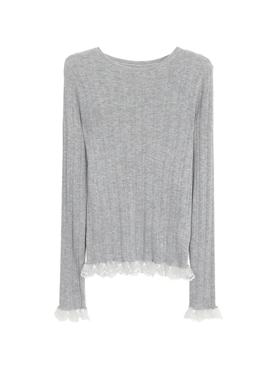 

Женский вязаный свитер Bla Lazy High-End Design Sense Top, новая осенняя коллекция 2025, удобный крой, круглый, длинный...