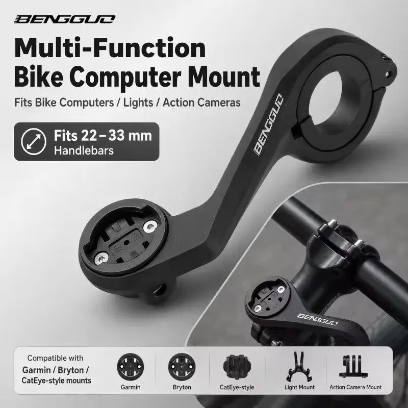 GPS Bike Computer Mount Holder Extension Bracket for GARMIN XOSS IGPSPORT Magene Coospo Light Camera Mount Mountain Road Cycling