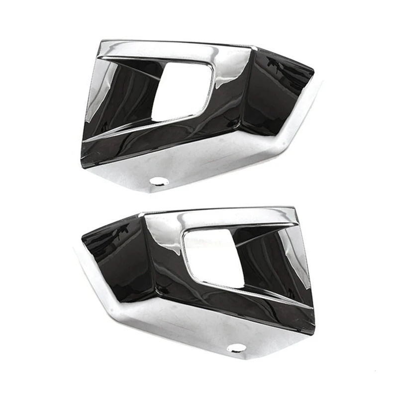 

1Pair Car Front Bumper Corner Cover Trim ABS Chrome For Hummer H3 H3T 2006-2010 Grill Racing End Cap Decorative Frame