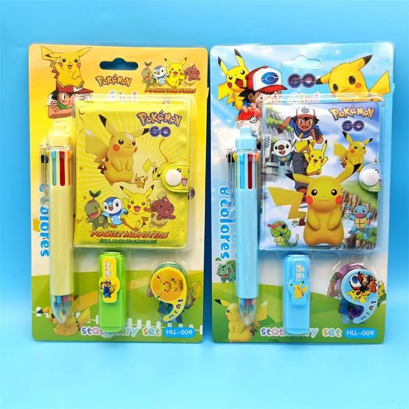 مجموعة قرطاسية محمولة لتدوين الملاحظات من بوكيمون بيكاتشو - الخيار المثالي لحفلات العطلات