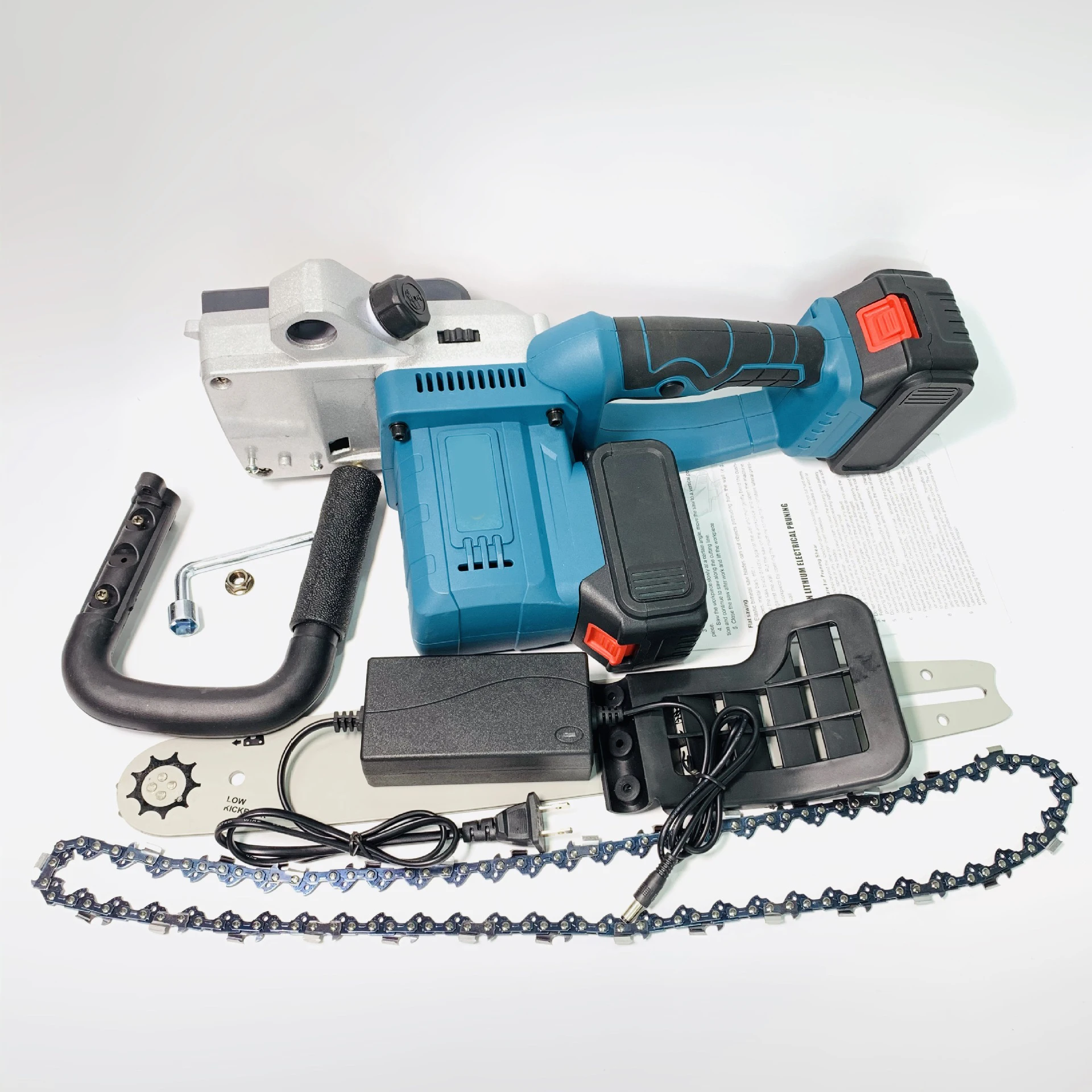 16 inch twee batterijen borstelloze draadloze kettingzaag elektrische kettingzaag met olieman