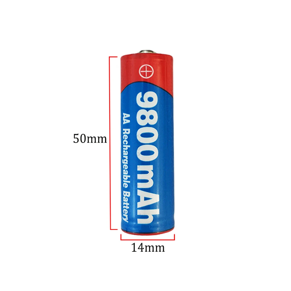 2024 New  AA 1.5V 9800mAh Rechargeable Battery Suitable For Clocks, Mice, Computers, Toys，Remote Control，Computer Eat