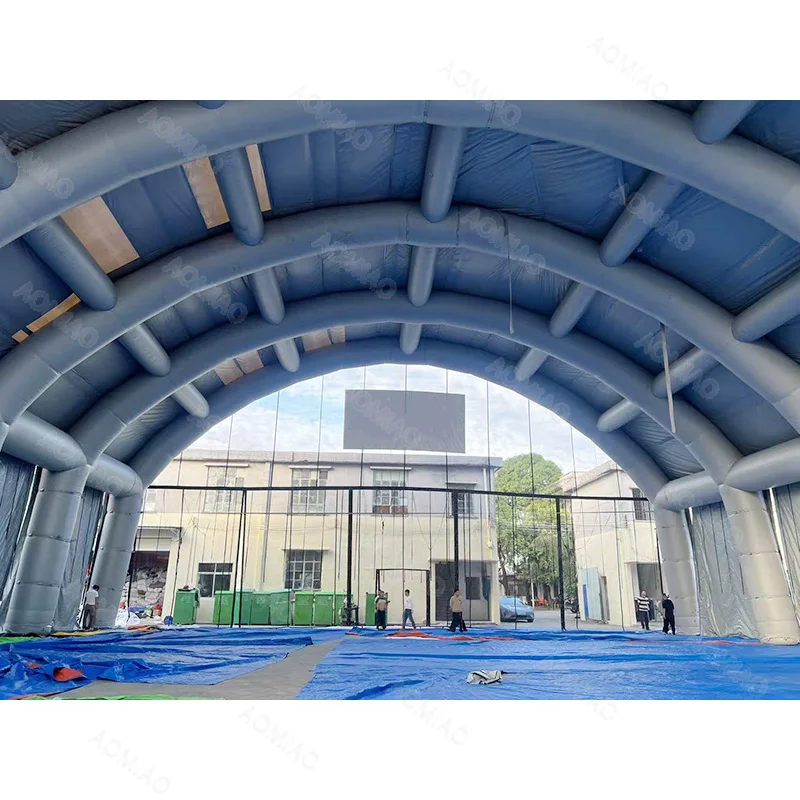 【Direct Factory Sale】Waterproof Inflatable Dome Tent Fire Resistant Eco-Friendly For Cover Sport Court Inflatable Tent