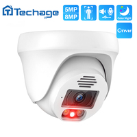 Techage H.265 8MP 5MP 4K POE IP Camera Face Detection Two-way Audio Indoor Dome Camera for Surveillance Security System CCTV
