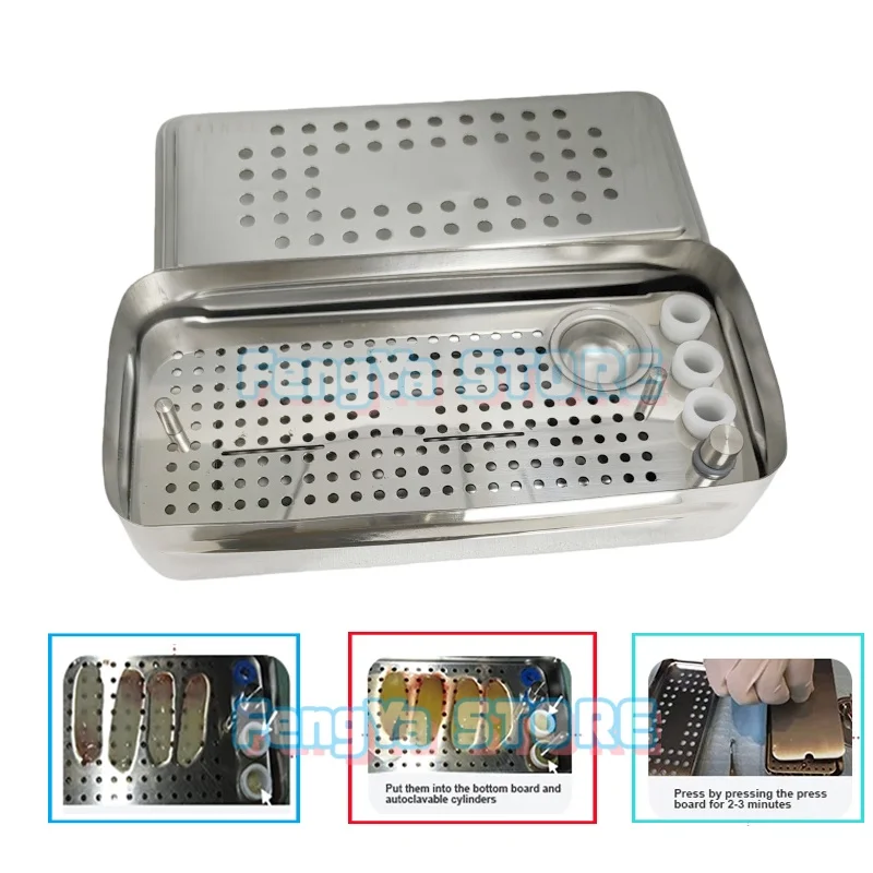 Hot Sale Dental PRF& CGF Box Implant Plate Rich Fibrin Box Implant Surgical Bone Membrane Kit Dentistry Lab Surgery Instrument